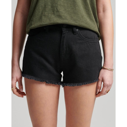 Superdry Γυναικείο σορτς Organic Cotton Studios High Rise Denim Shorts